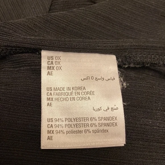 Alfani Women’s V Neck Twist Front Pullover Liquid Metallic Pewter Blouse Size 0X - Picture 5 of 6